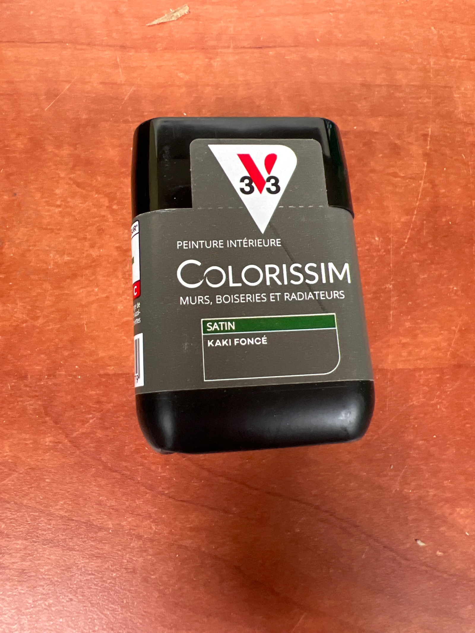 V33 Colorissim peinture intérieure Satin Kaki Foncé (murs, boiseries et radiateurs)