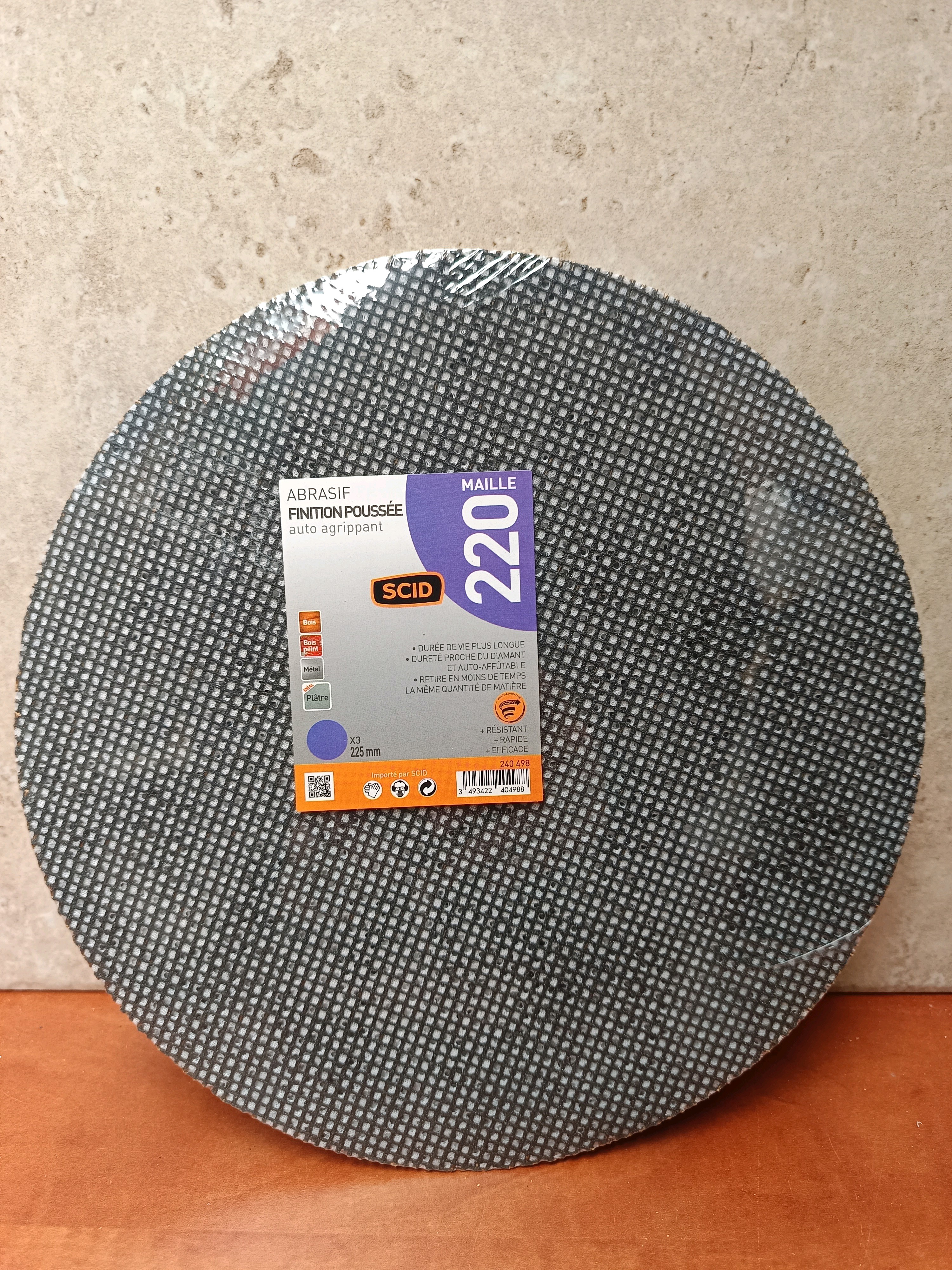 SCID Disque abrasif maille grain 220