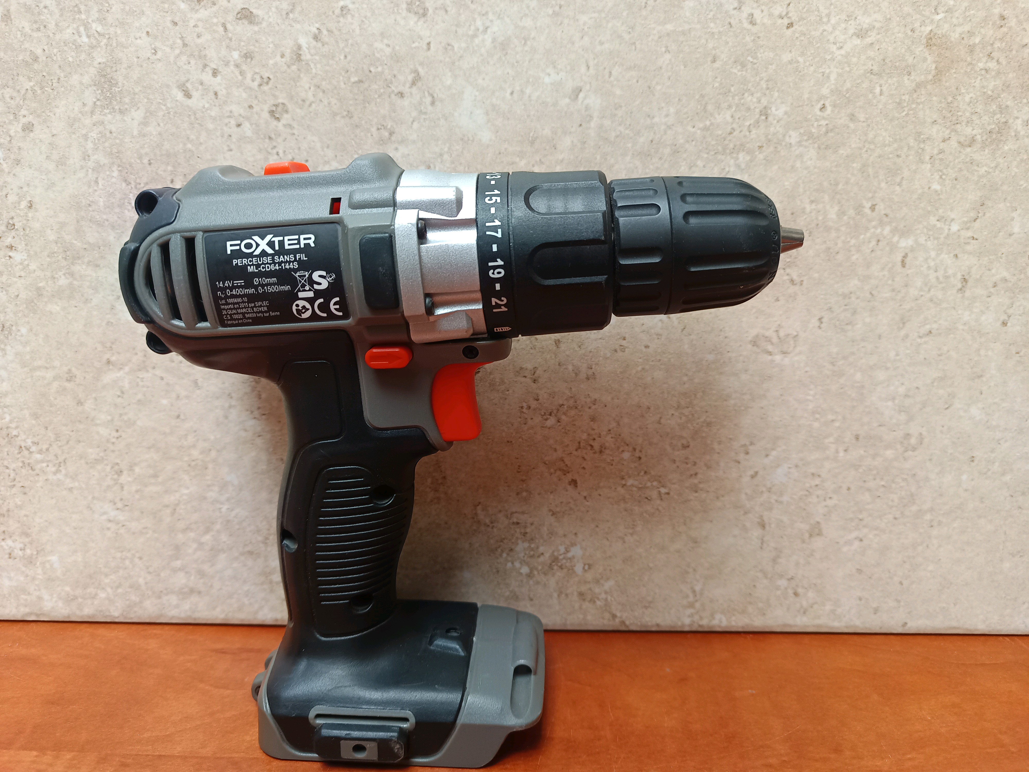 FOXTER perceuse-visseuse sans fil, sans son chargeur