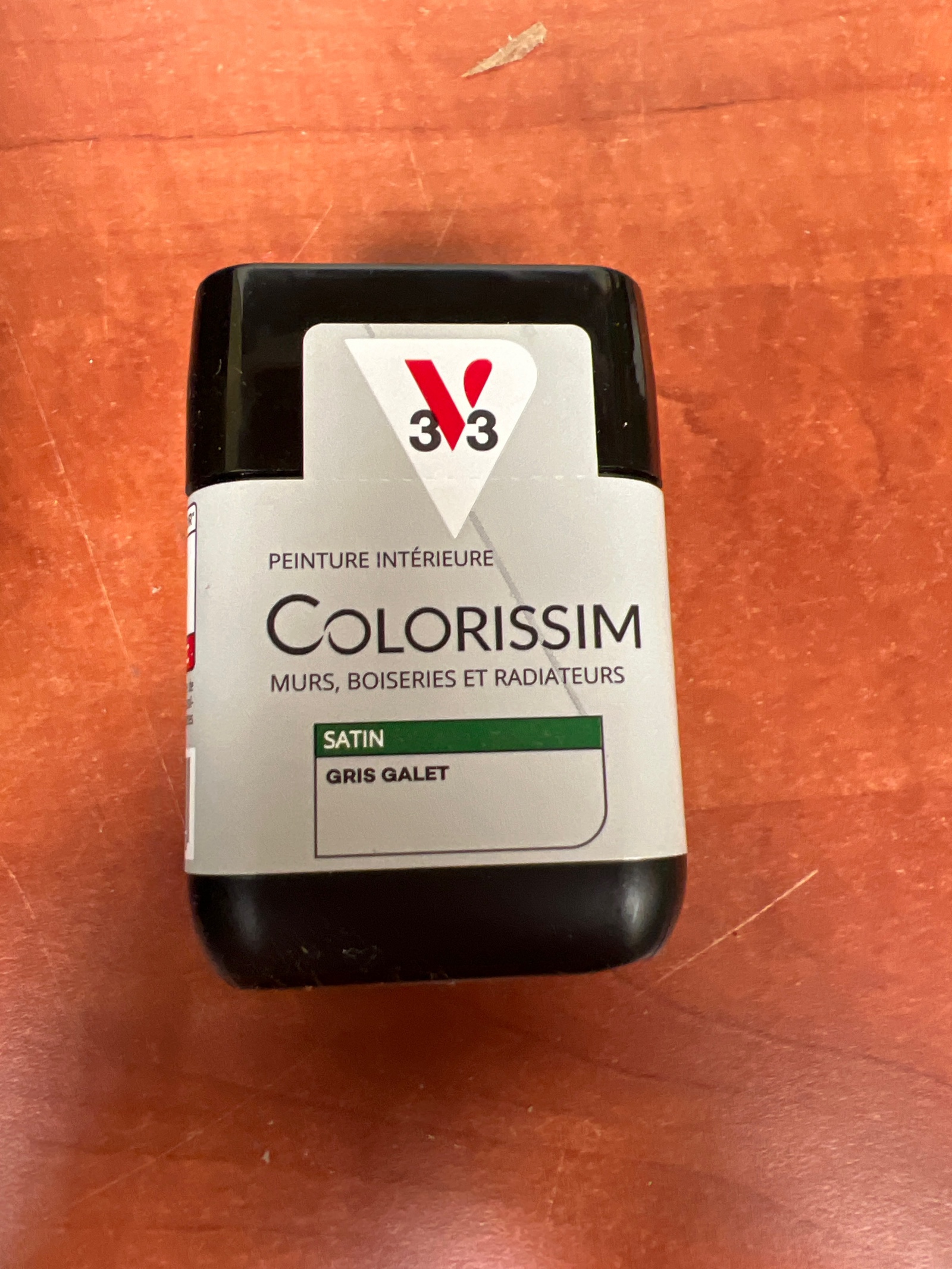 V33 Colorissim peinture intérieure Satin Gris Galet (murs, boiseries, radiateurs)