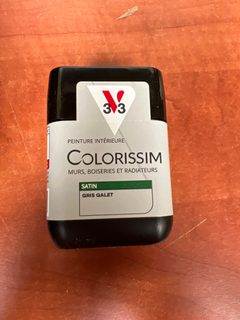 V33 Colorissim peinture intérieure Satin Gris Galet (murs, boiseries, radiateurs)