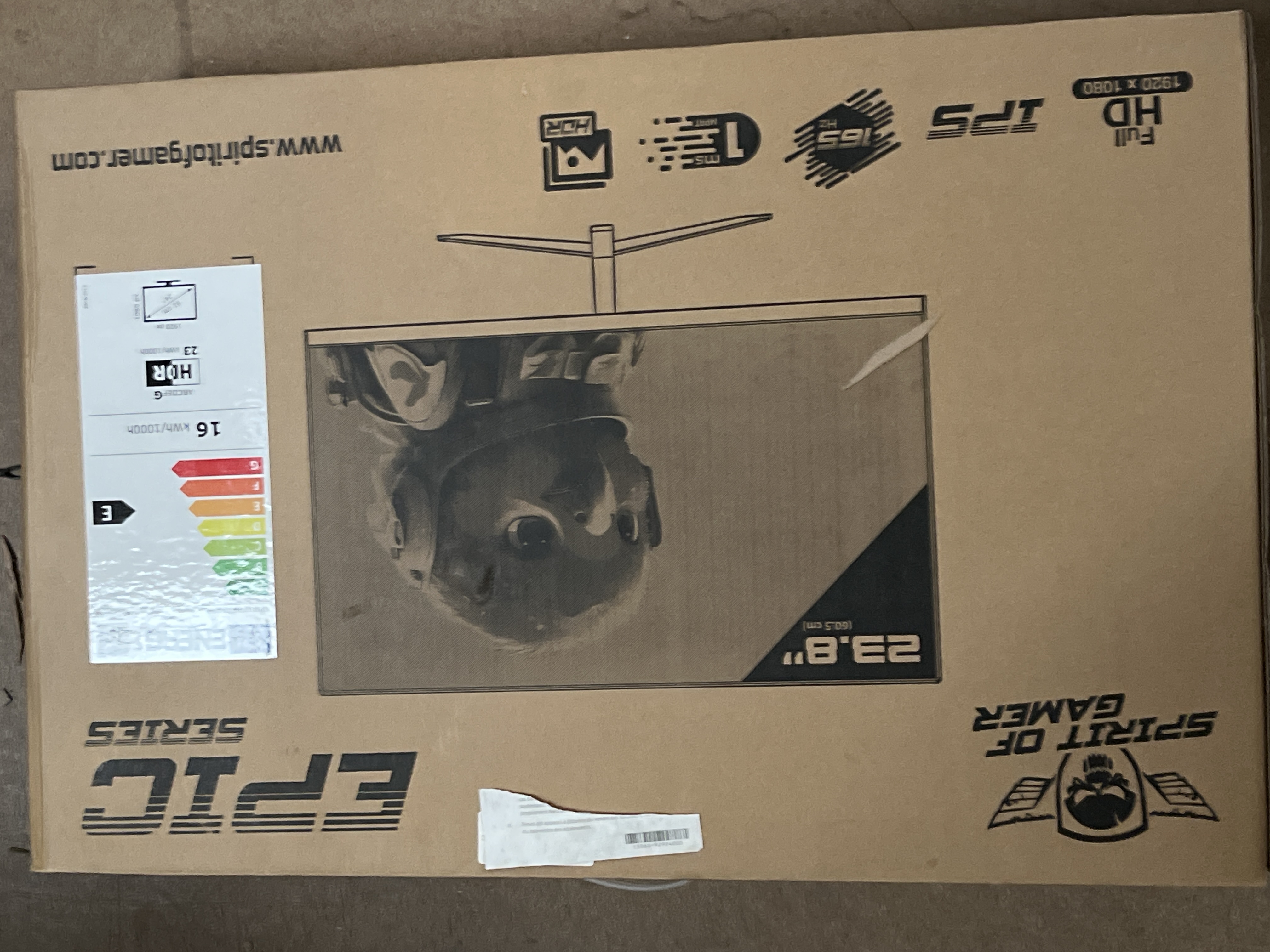 Spirit of Gamer EPIC Series moniteur PC 23.8'' IPS Full HD (1920x1080)