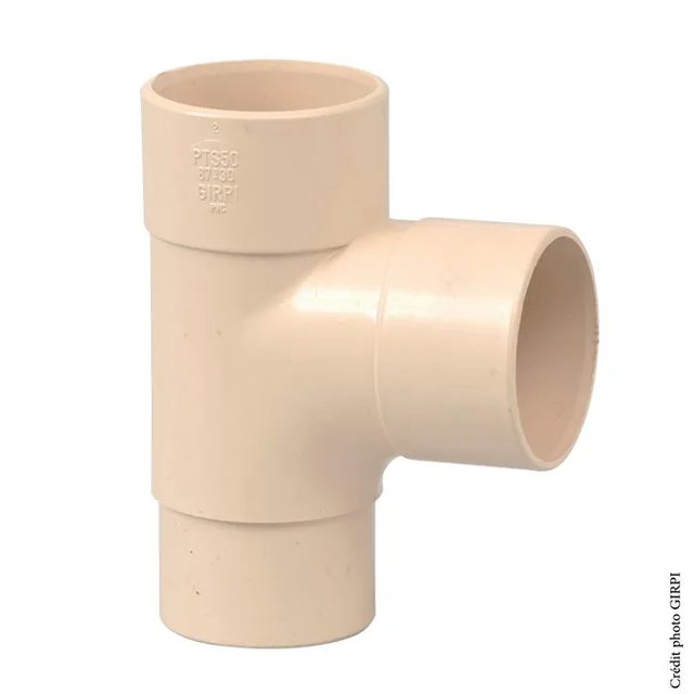 GIRPI culotte 87,3° PVC sable Ø50 mm PTS50S