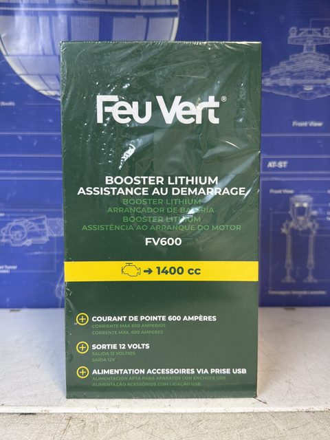 Booster de démarrage lithium Feu Vert FV600 600A 12V