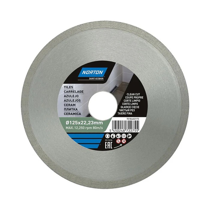 Disque diamant continu carrelage Norton 125x22 2 mm
