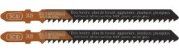 SCID lot de 2 lames de scie sauteuse bois plastique 100 mm
