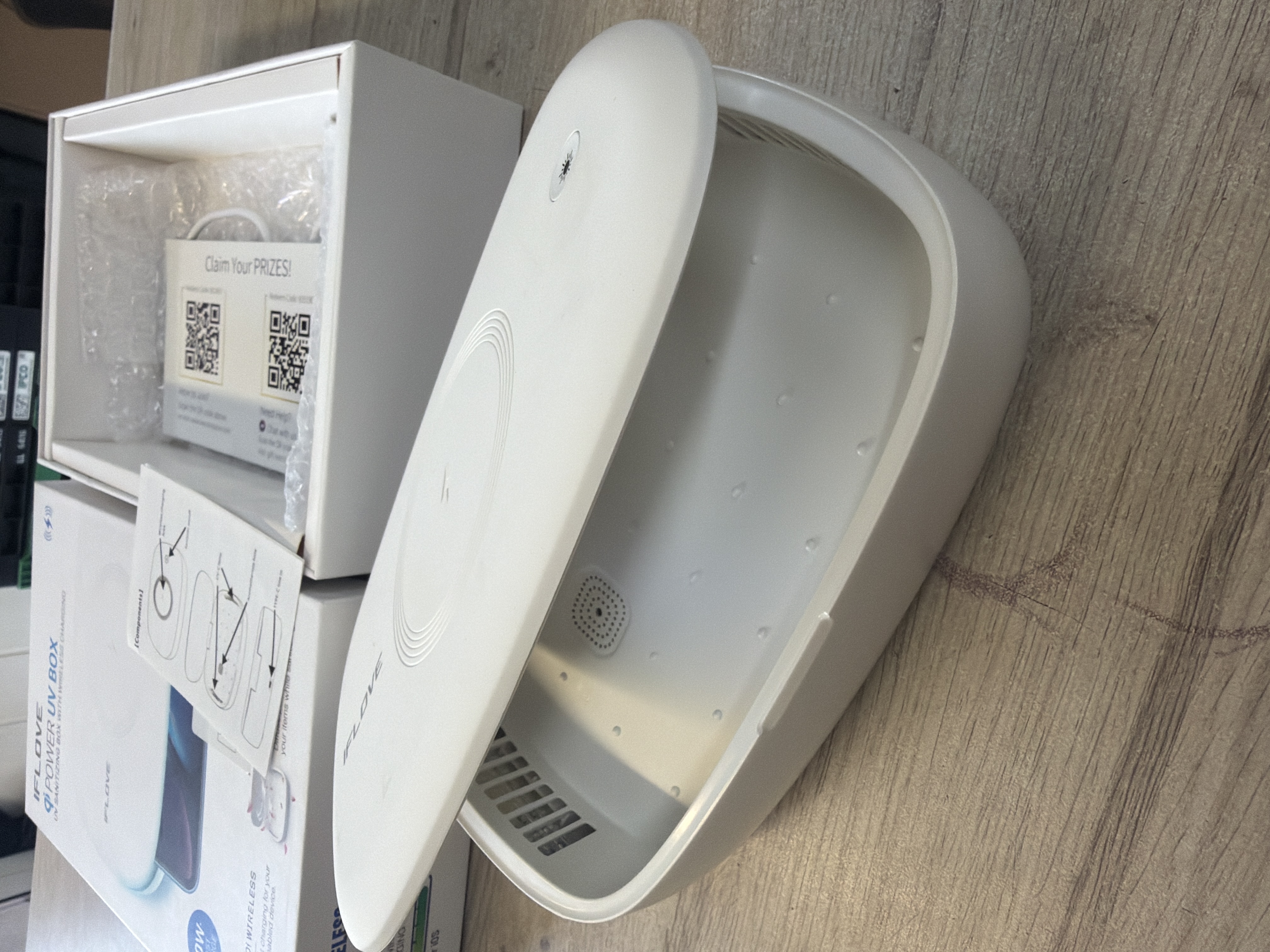Boîtier de stérilisation UV-C iFLOVE avec chargeur sans fil Qi 10W — photo 2