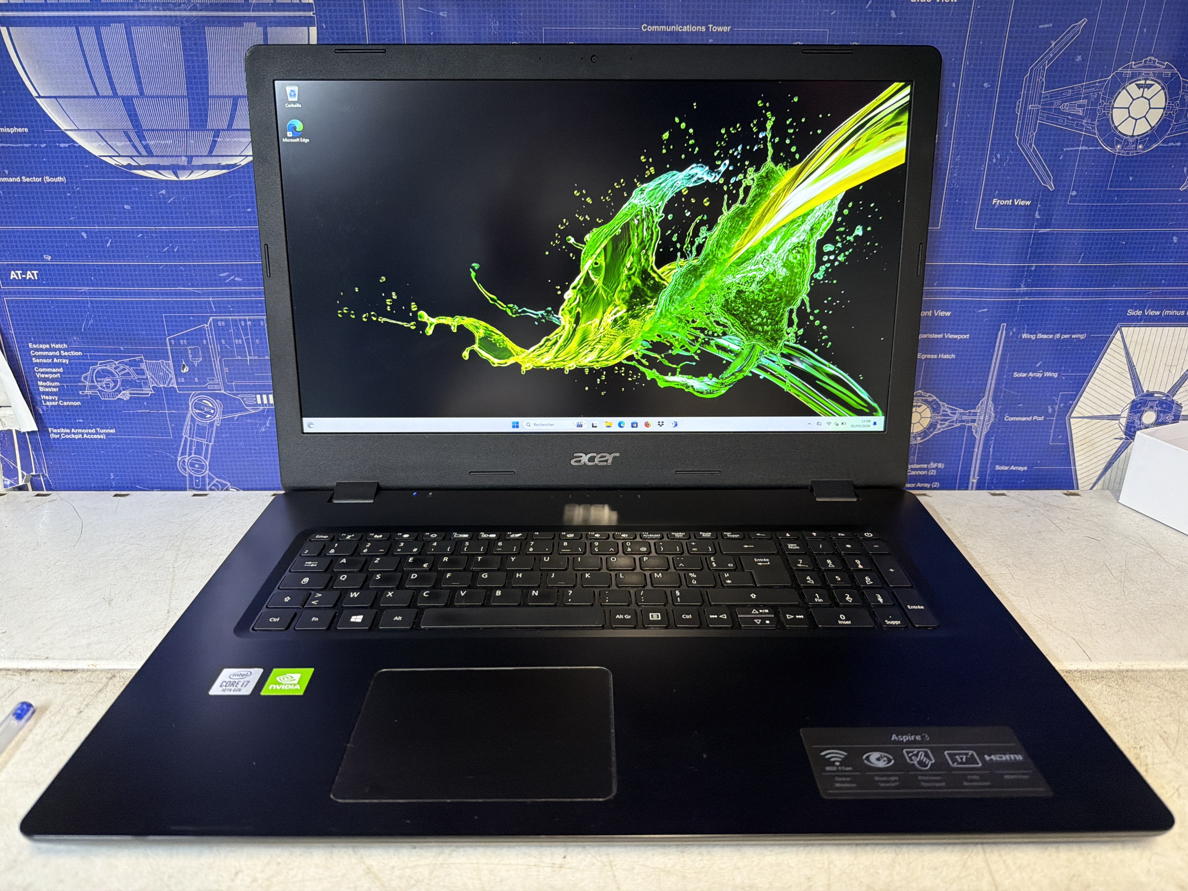 Acer 17 pouces FHD i7-10510U 8 Go 512 Go SSD GeForce MX250