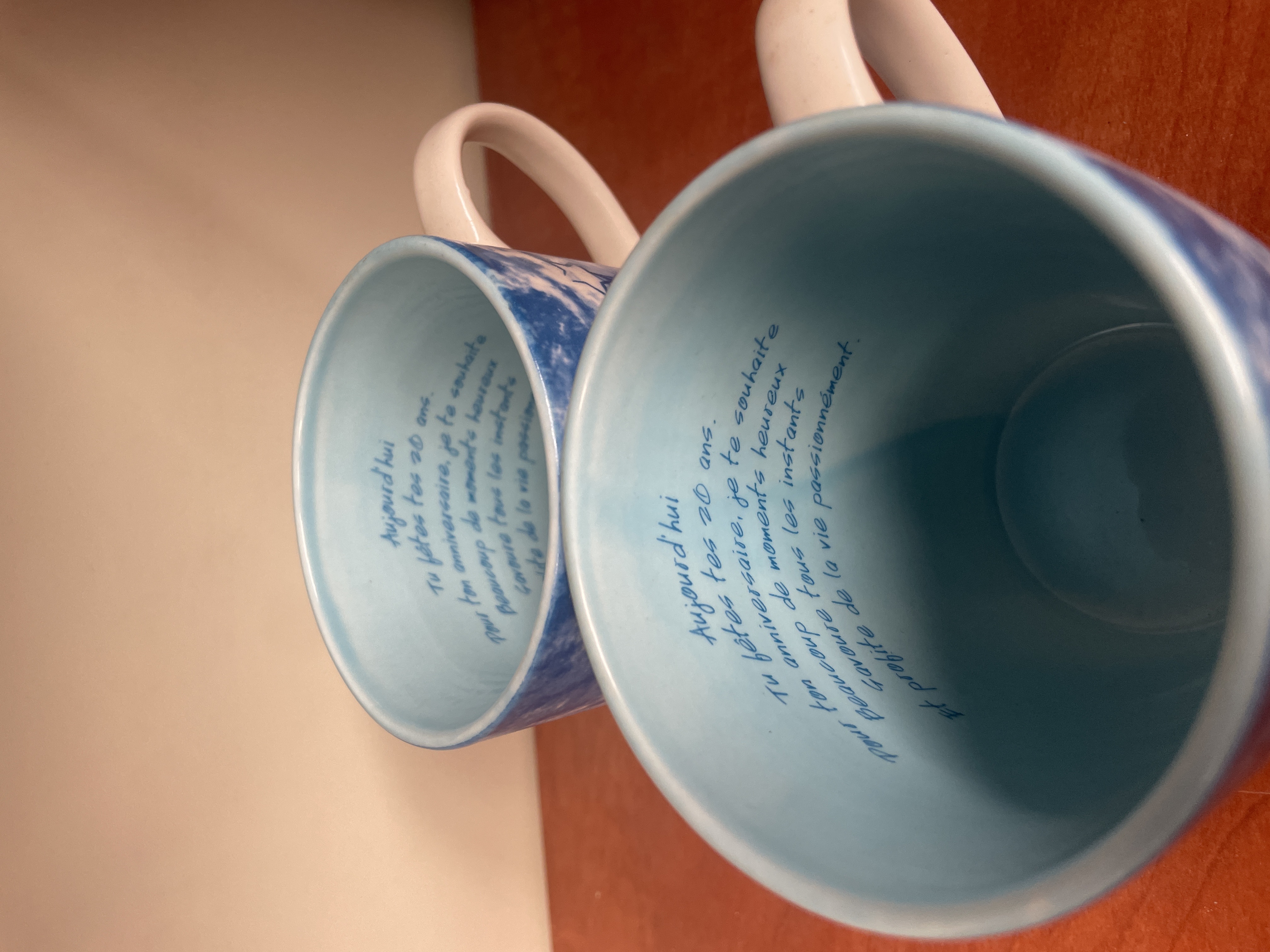 Lot de 2 mugs anniversaire 20 ans en céramique — photo 2