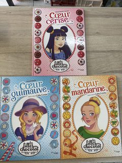 Lot BD Les filles au chocolat : Cœur cerise, mandarine et guimauve