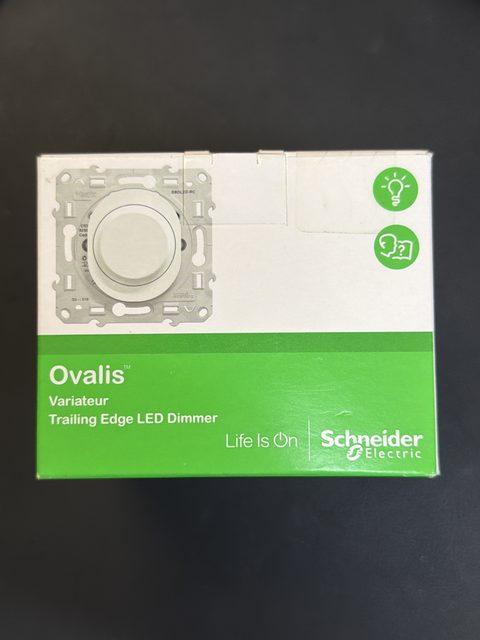 Variateur de lumière universel Ovalis - Blanc - 2-3 fils SCHNEIDER ELECTRIC