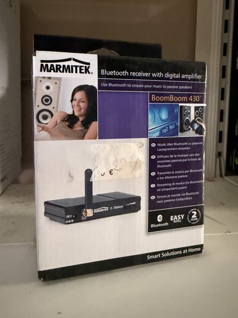Marmitek Boomboom 430 Récepteur Bluetooth pour connexion directe aux enceintes passives