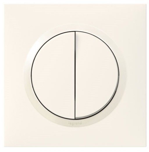 Legrand Dooxie double interrupteur va-et-vient blanc 095011