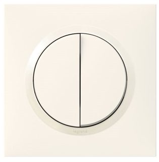 Legrand Dooxie double interrupteur va-et-vient blanc 095011