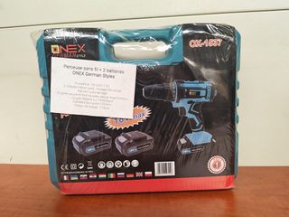 ONEX OX-1537 perceuse-visseuse sans fil 18 V avec 2 batteries