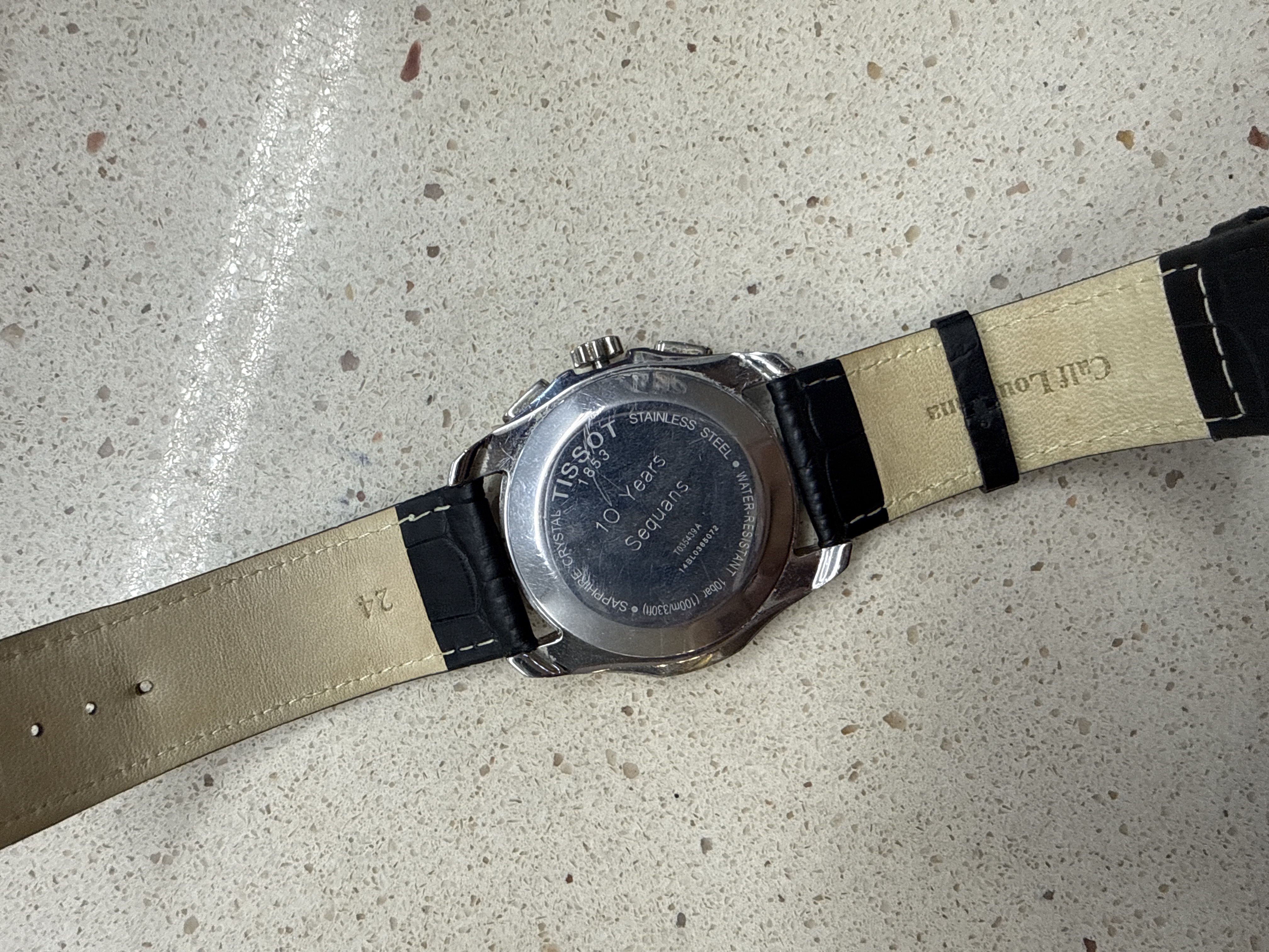 Montre homme Tissot Couturier GMT Chronographe T035439A — photo 2