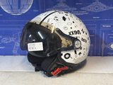 Casque jet Nexx blanc à motifs avec visière fumée — photo 2