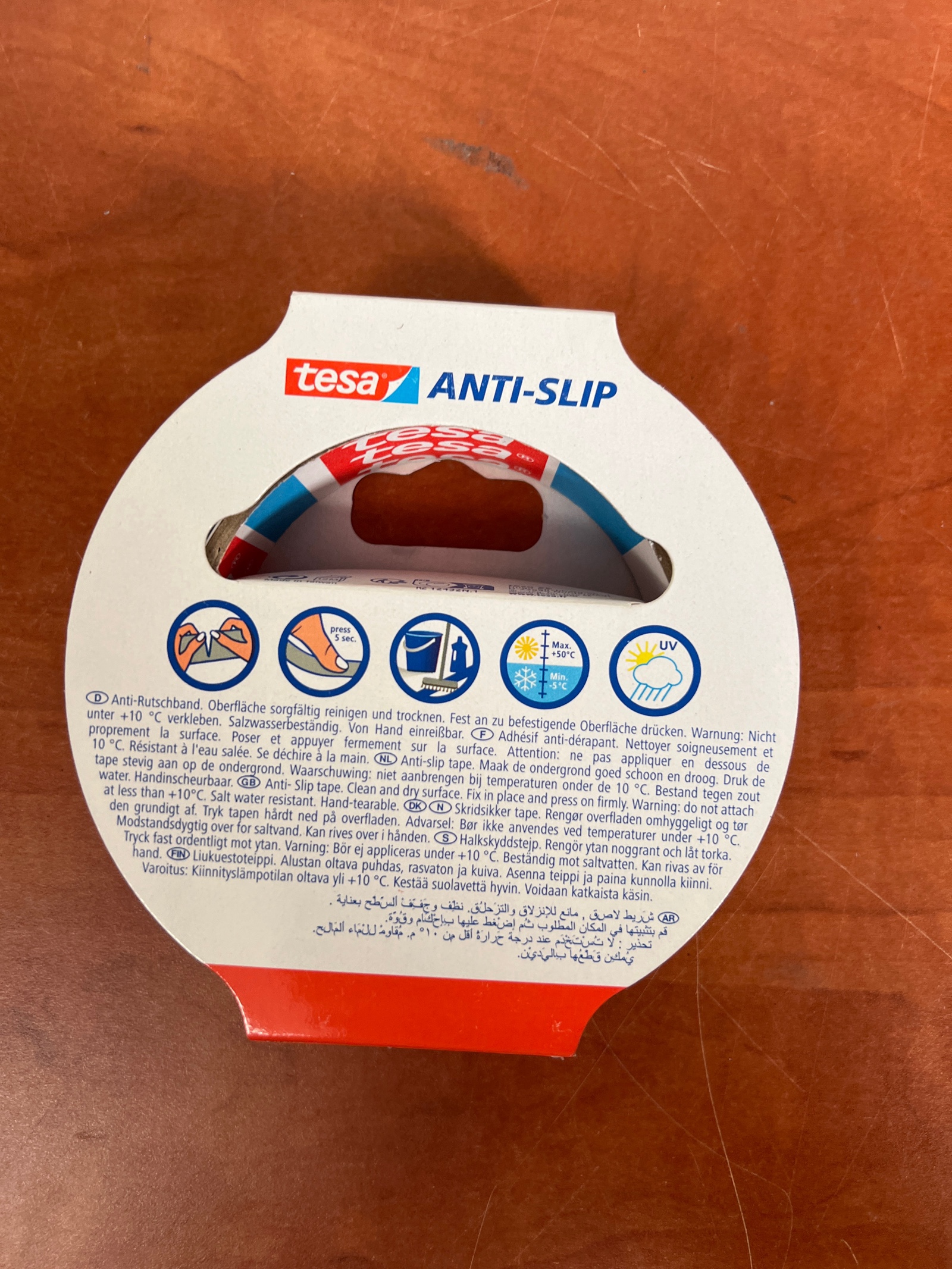 Tesa Anti-Slip Extra Resistant - Bande adhésive antidérapante 5 m x 25 mm - noir — photo 2