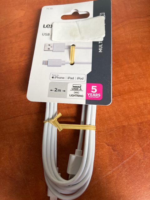 Câble USB-A vers Lightning ~2 m TC15 (pour iPhone/iPad/iPod)