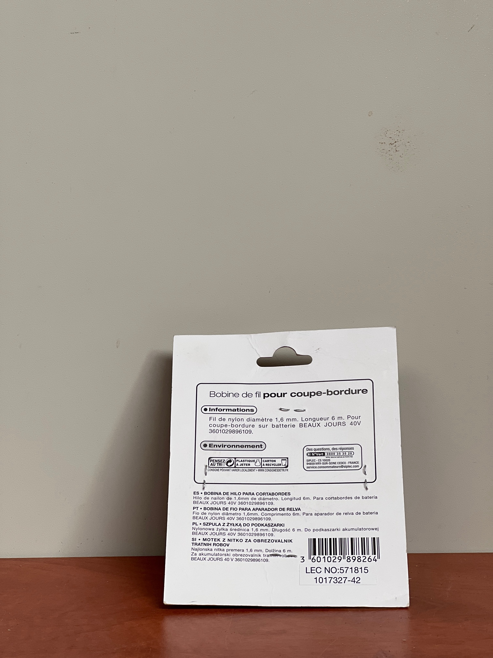 Beaux Jours bobine de fil pour coupe-bordure 1,4 mm x 6 m — photo 2