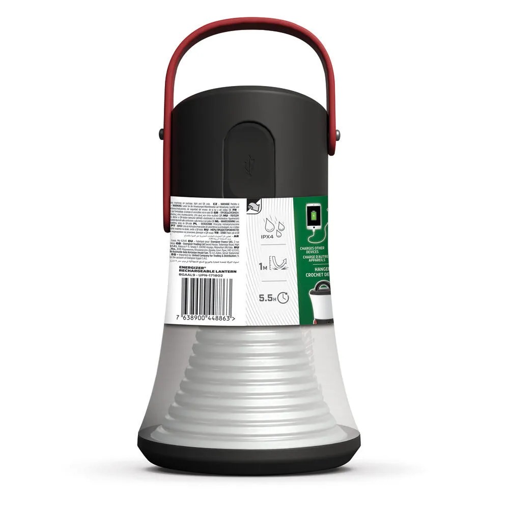 ENERGIZER Lanterne Vision Rechargeable 1200 Lumen Li-Ion Accu avec Câble USB