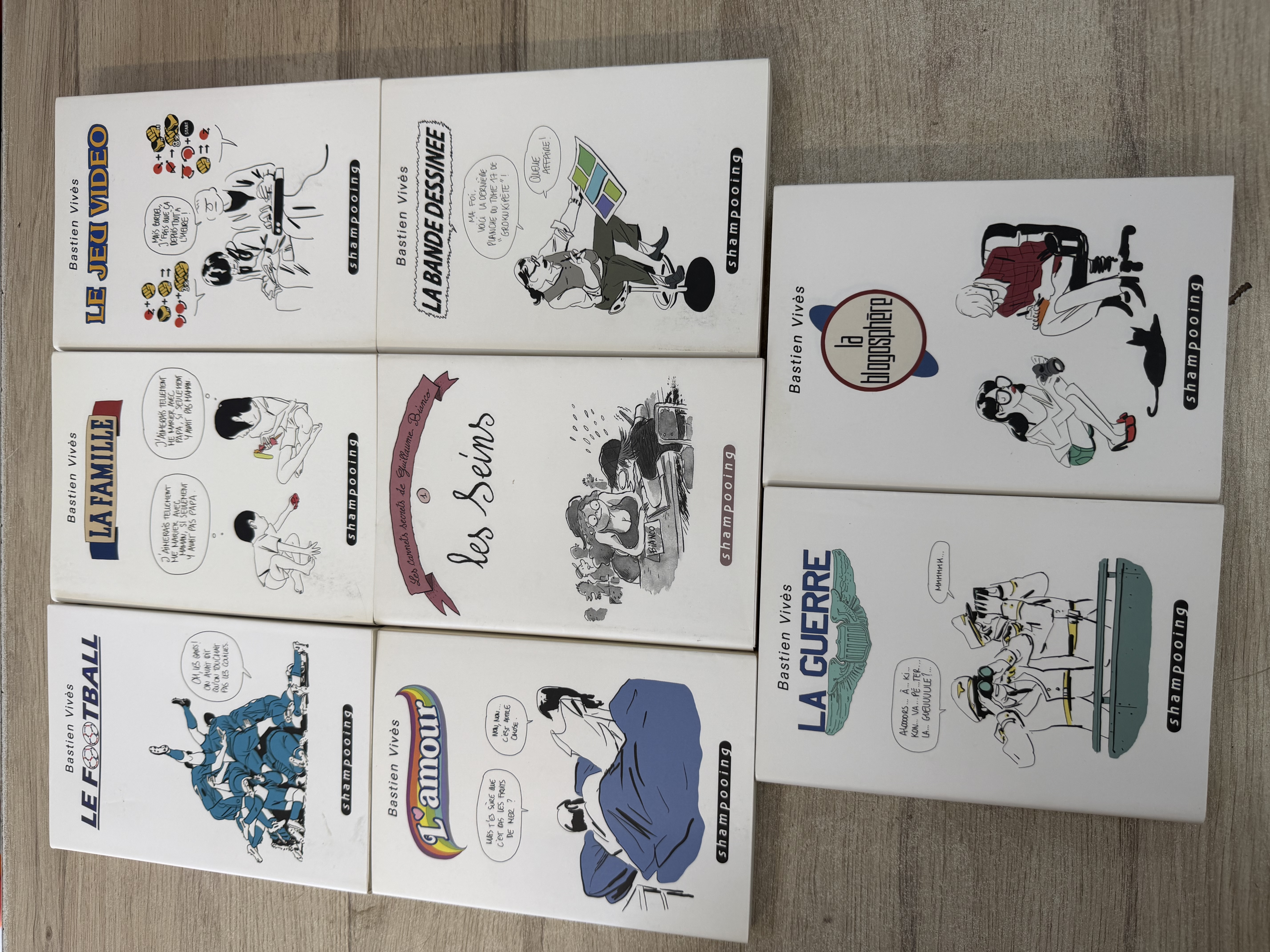 Lot de 8 BD Bastien Vivès Shampooing