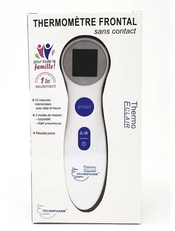 Thermo Eclair Thermomètre Frontal Sans Contact