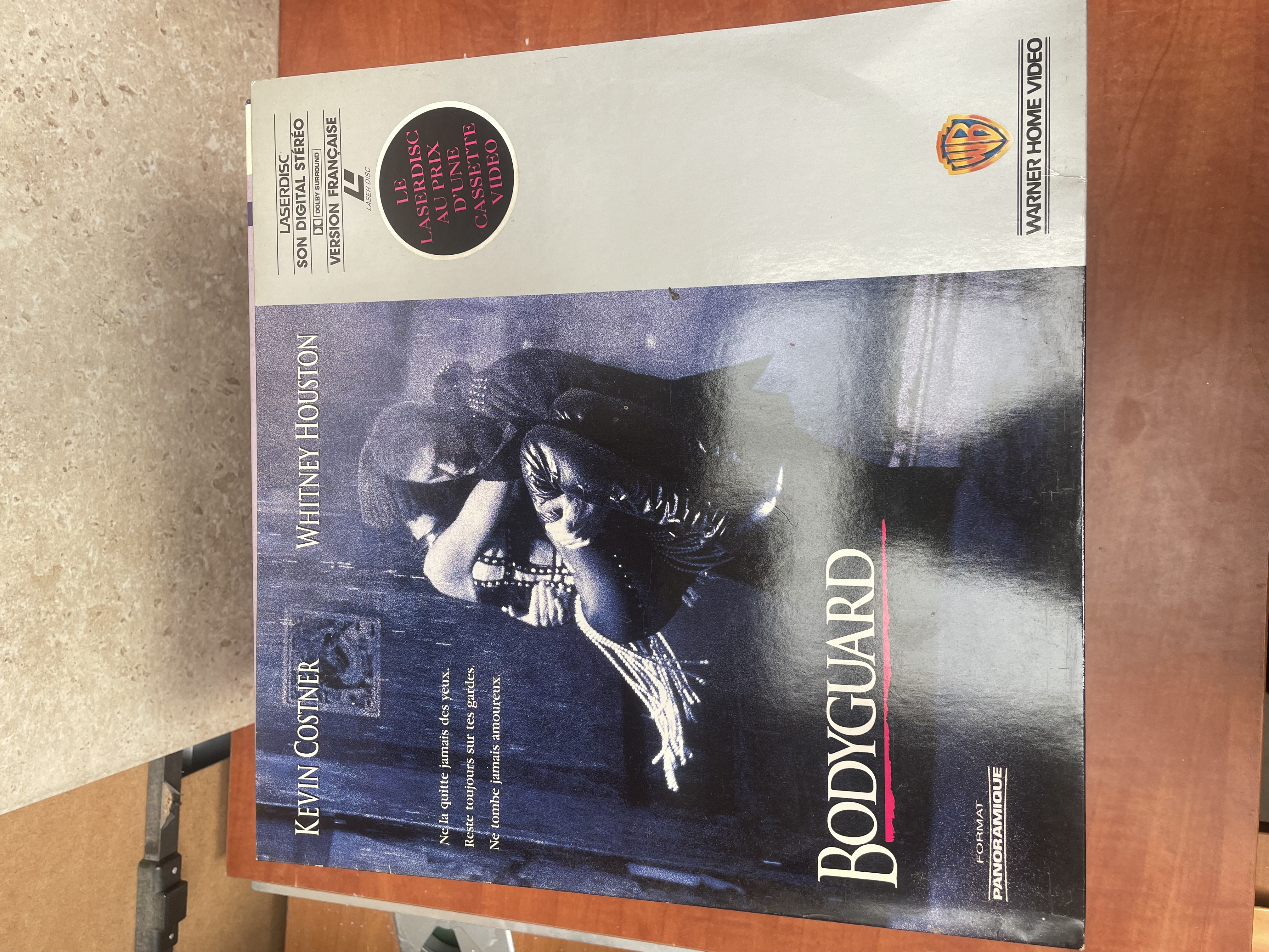 Laserdisc Bodyguard version française Whitney Houston