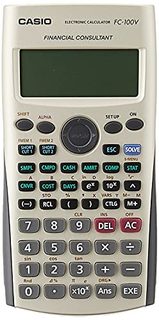 Casio FC-100V - Calculatrice financière - 10 chiffres + 2 exposants - pile