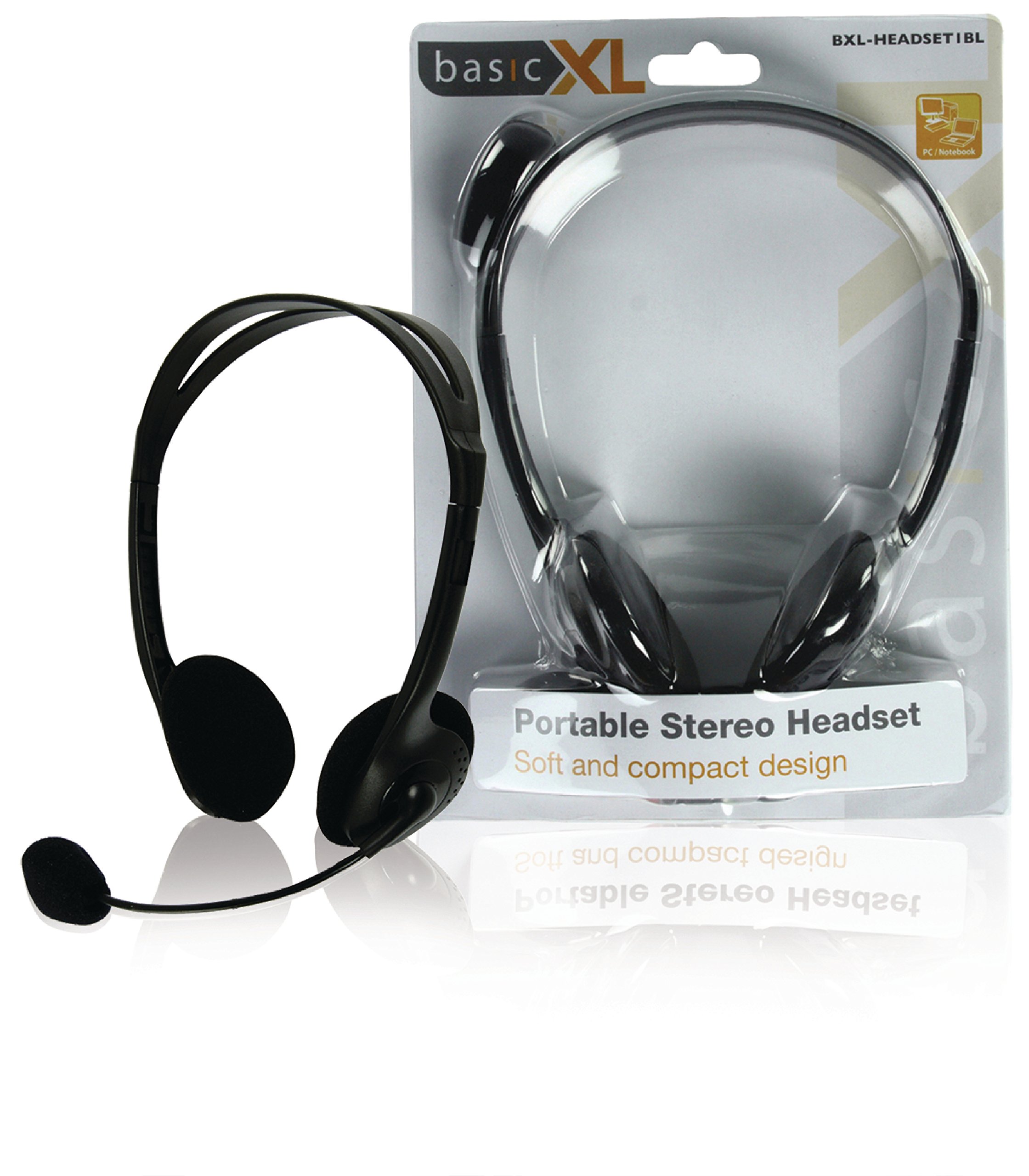 König BXL-HEADSET1BL - Micro-casque - sur-oreille - filaire - noir