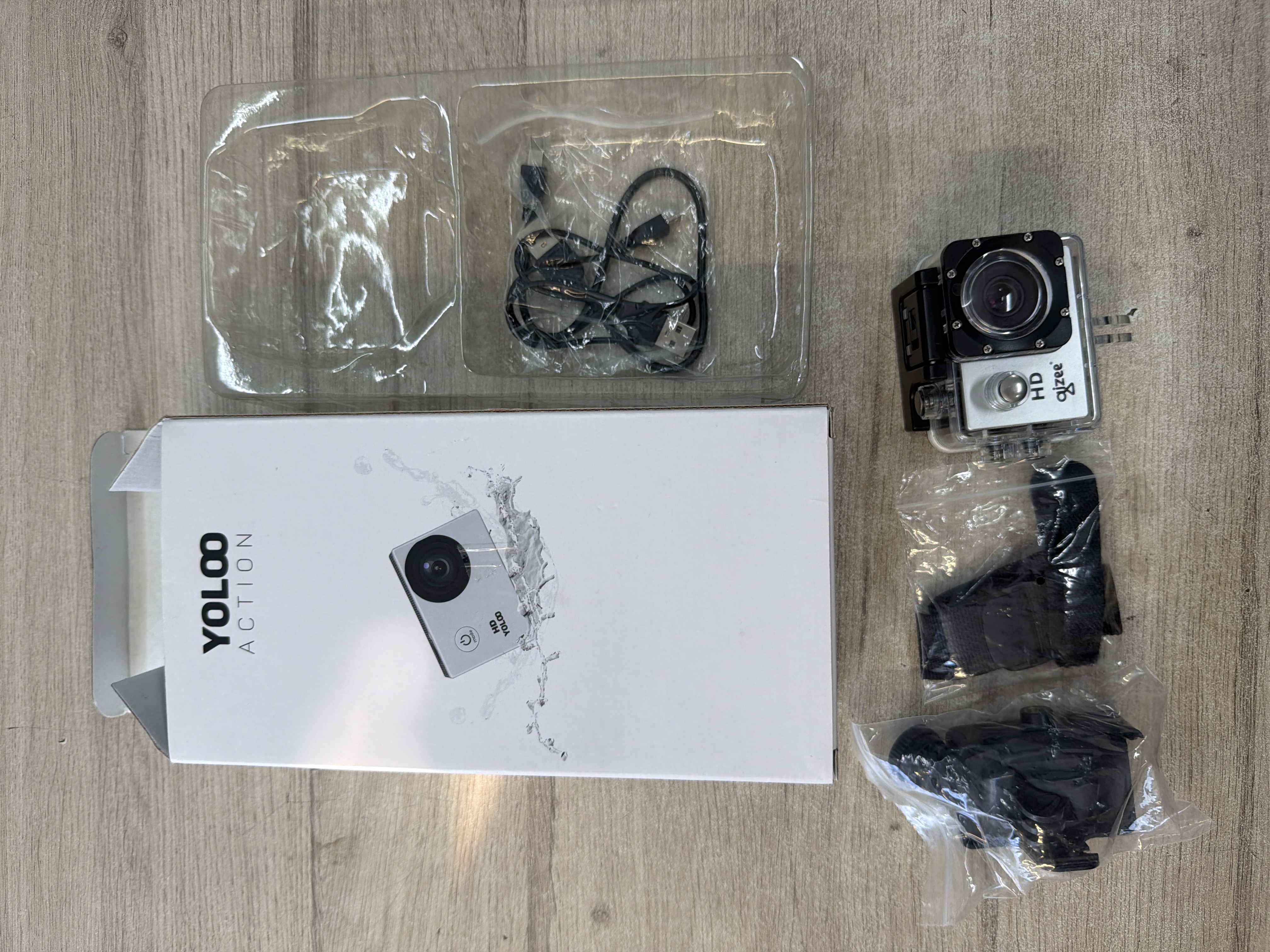 Caméra action Yoloo HD 1080P avec boîtier étanche