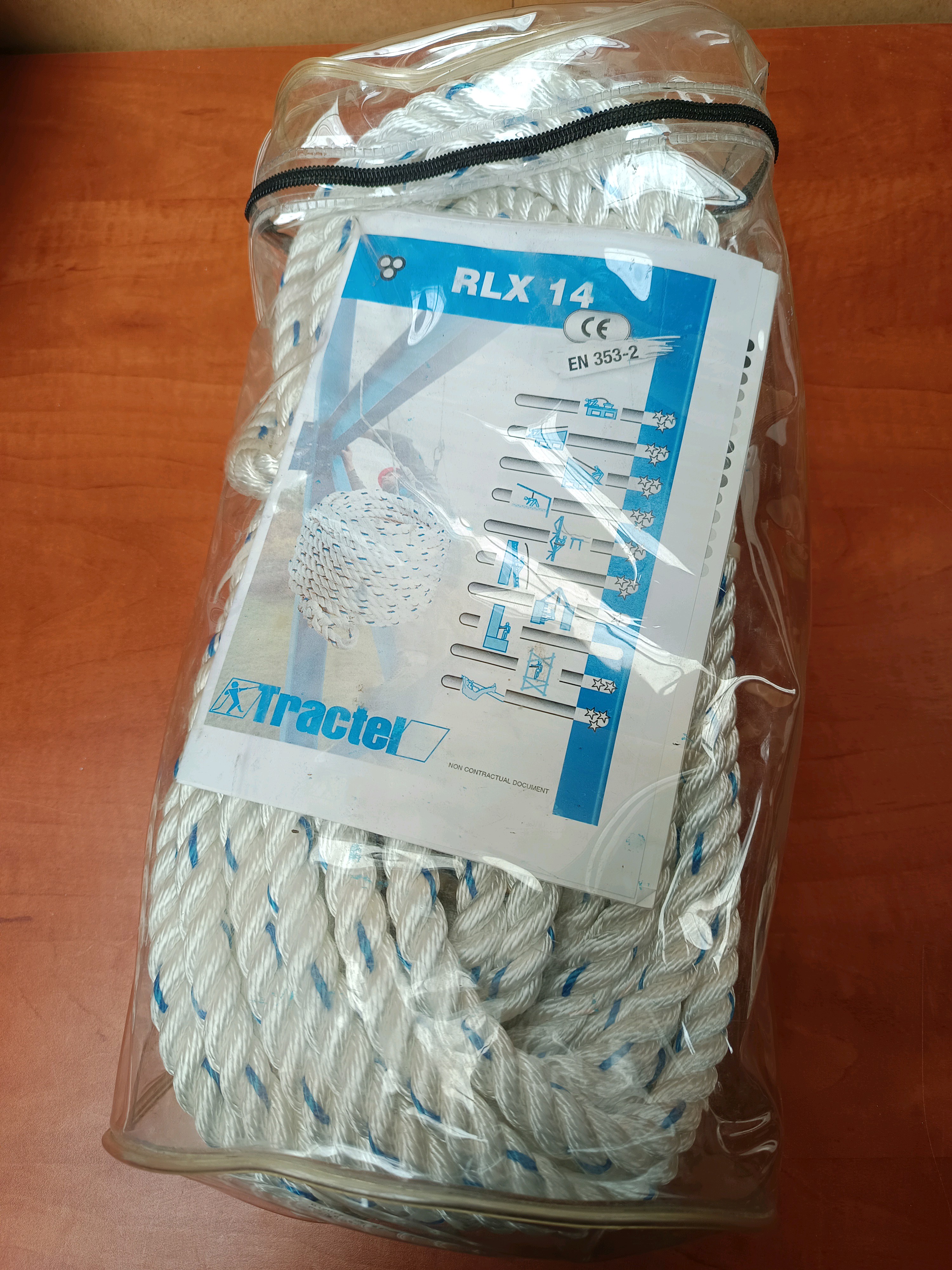 Tractel RLX 14 – Antichute guidé sur corde (EN 353-2)