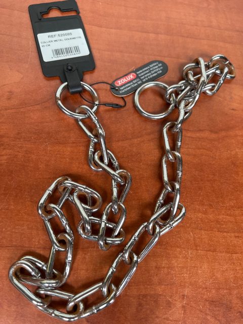 Zolux Collier métal gourmette 80 cm