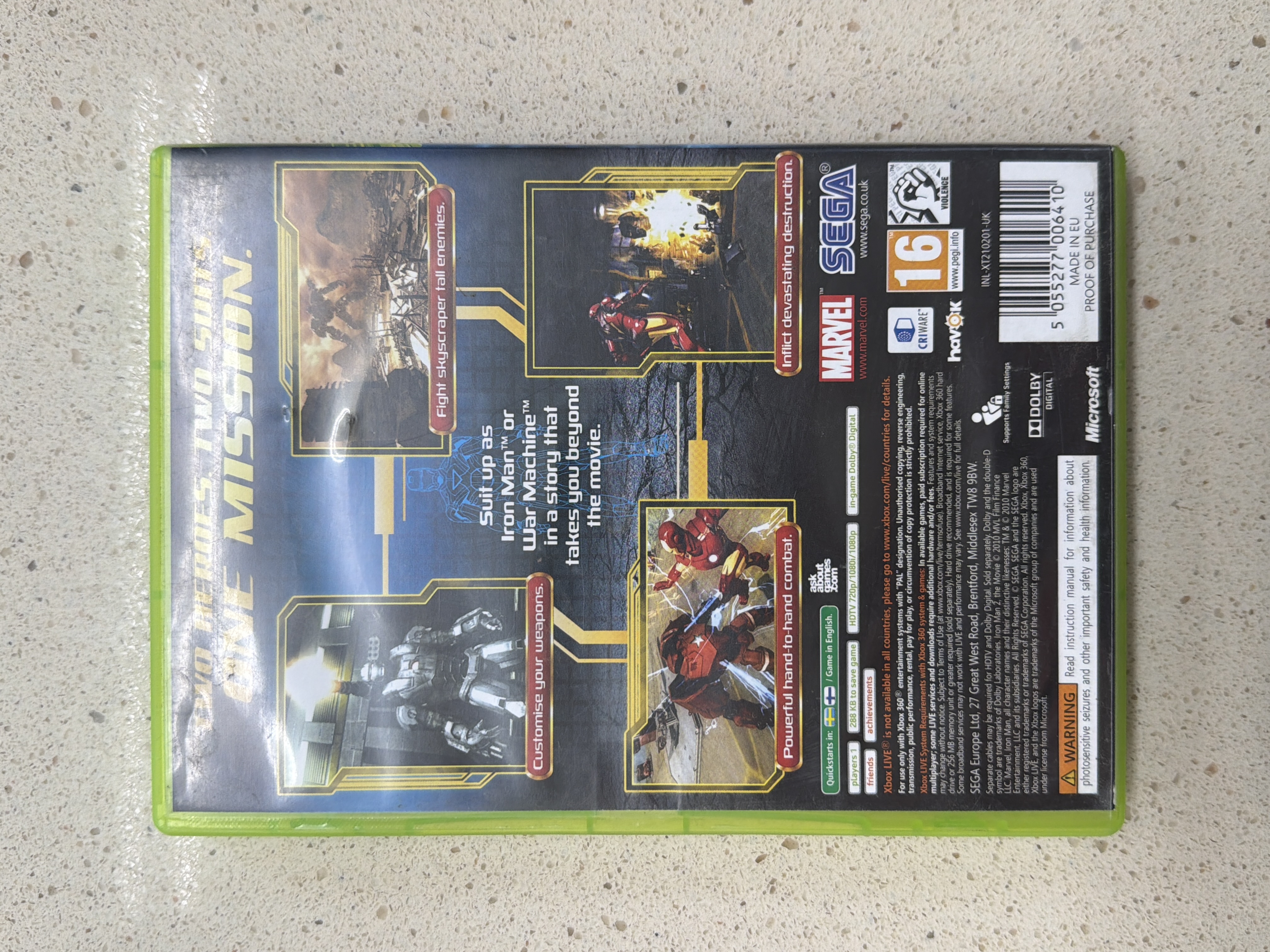 Iron Man 2 The Video Game Xbox 360 PAL — photo 2