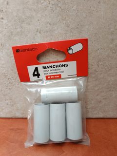 Zentech Manchons pour conduits Ø 20 mm (norme CEI)