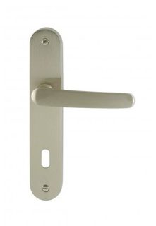 Poignée de porte DT 2000 Nina nickel satiné serrure 165 mm