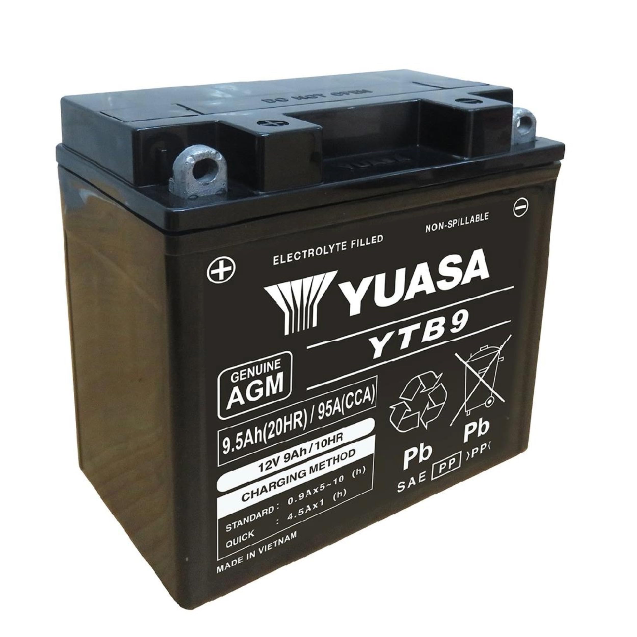 Batterie Sla Yuasa Pour Deux Roues Ytb9 / 12v 9ah Neuf