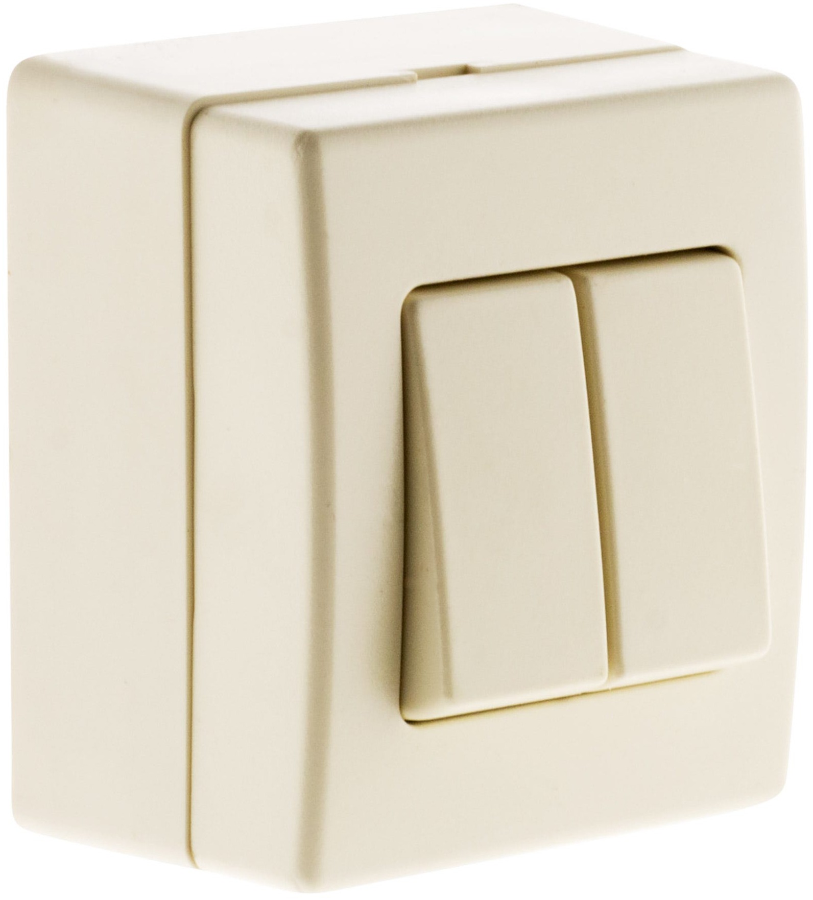 Zenitech Beijing va-et-vient double 10A saillie blanc