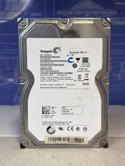 Disque dur Seagate Barracuda 7200.12 1 To SATA