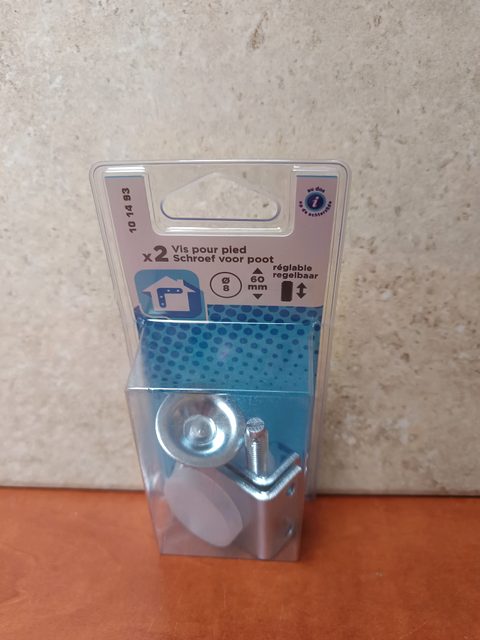 Vis pour pied réglable 8 mm (x2)
