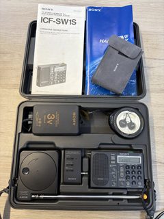 Sony ICF-SW1S récepteur radio world band complet avec étui