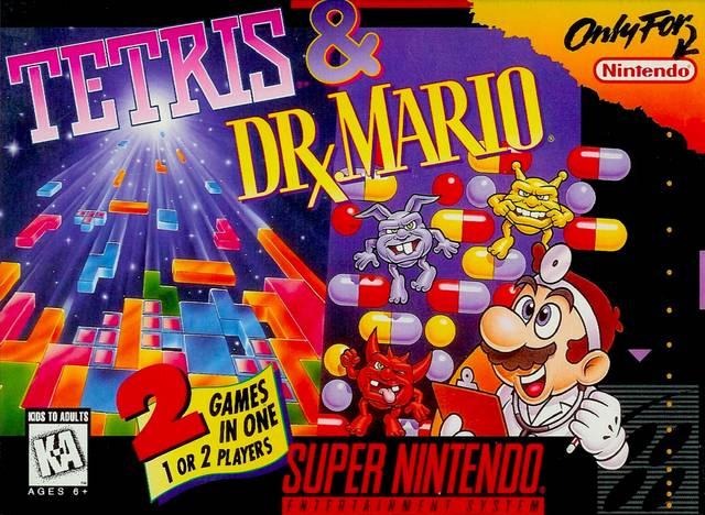Tetris And Dr Mario Super Nintendo