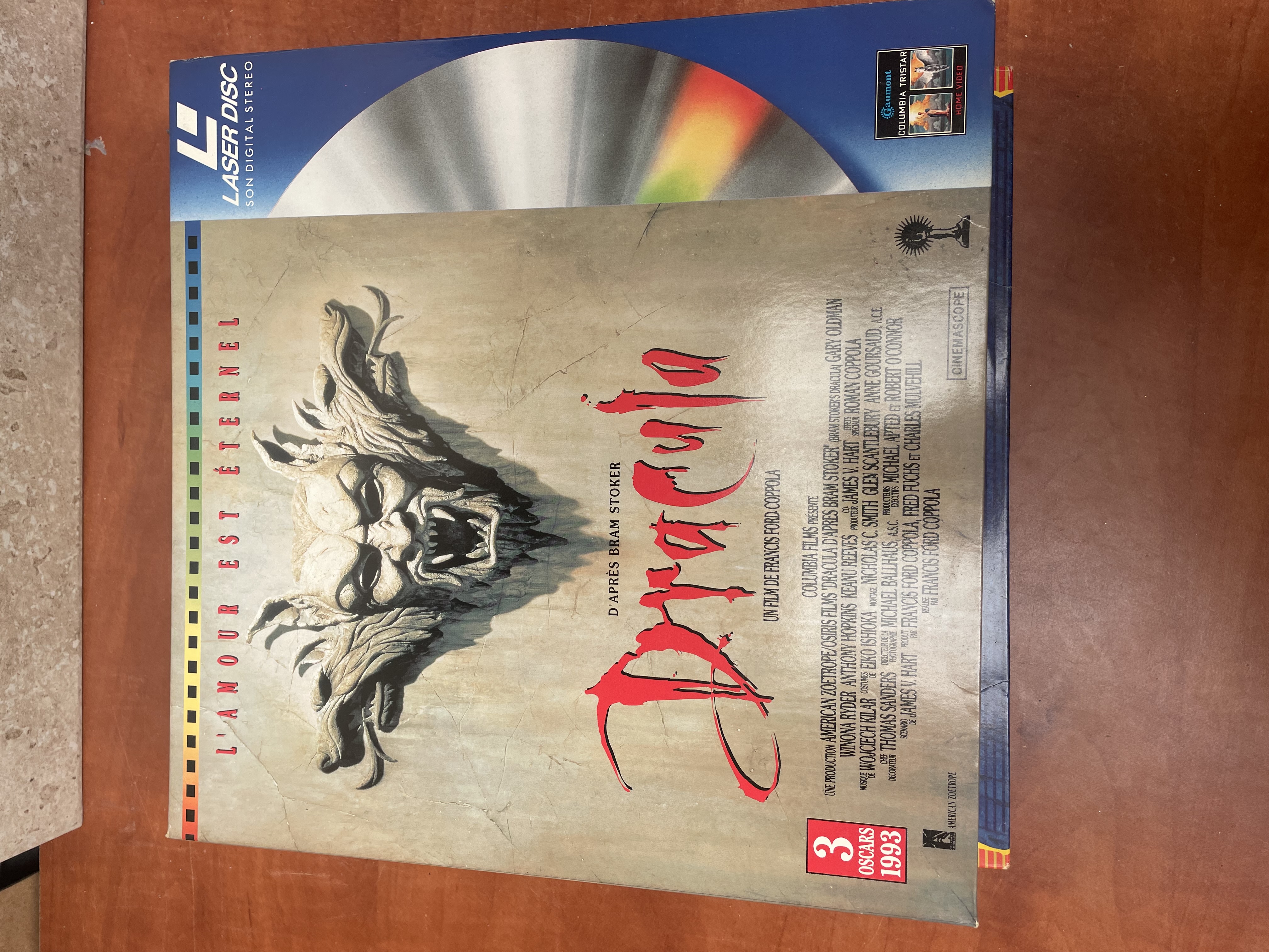 Bram Stoker's Dracula LaserDisc édition collector