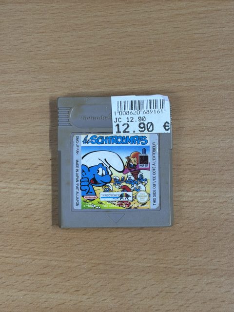 Les Schtroumpfs Game Boy cartouche Nintendo