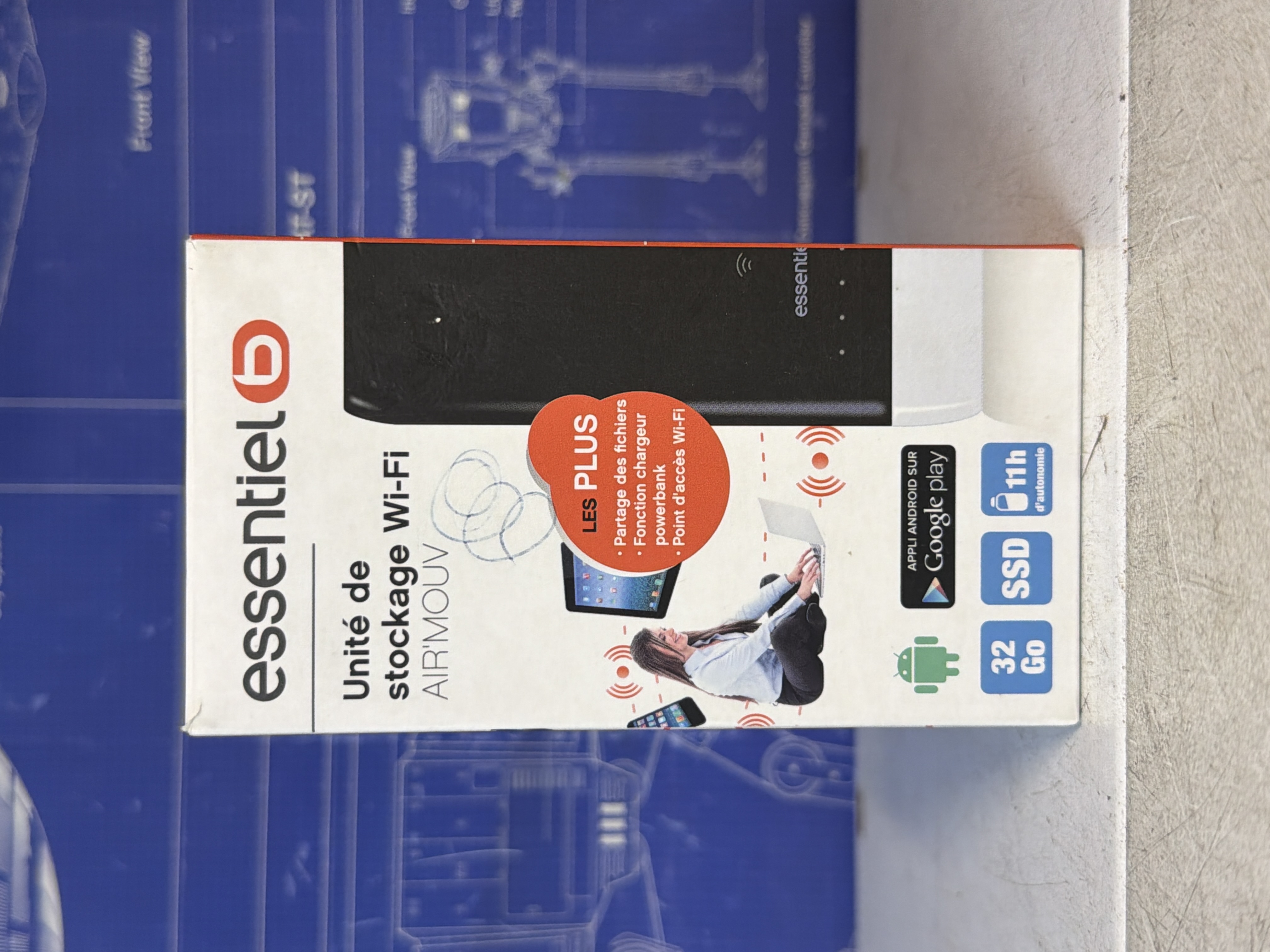 Essentiel b Air'Mouv unité de stockage Wi‑Fi 32 Go