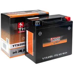 Batterie moto Power Thunder PTX20L-FA 12 V 18 Ah
