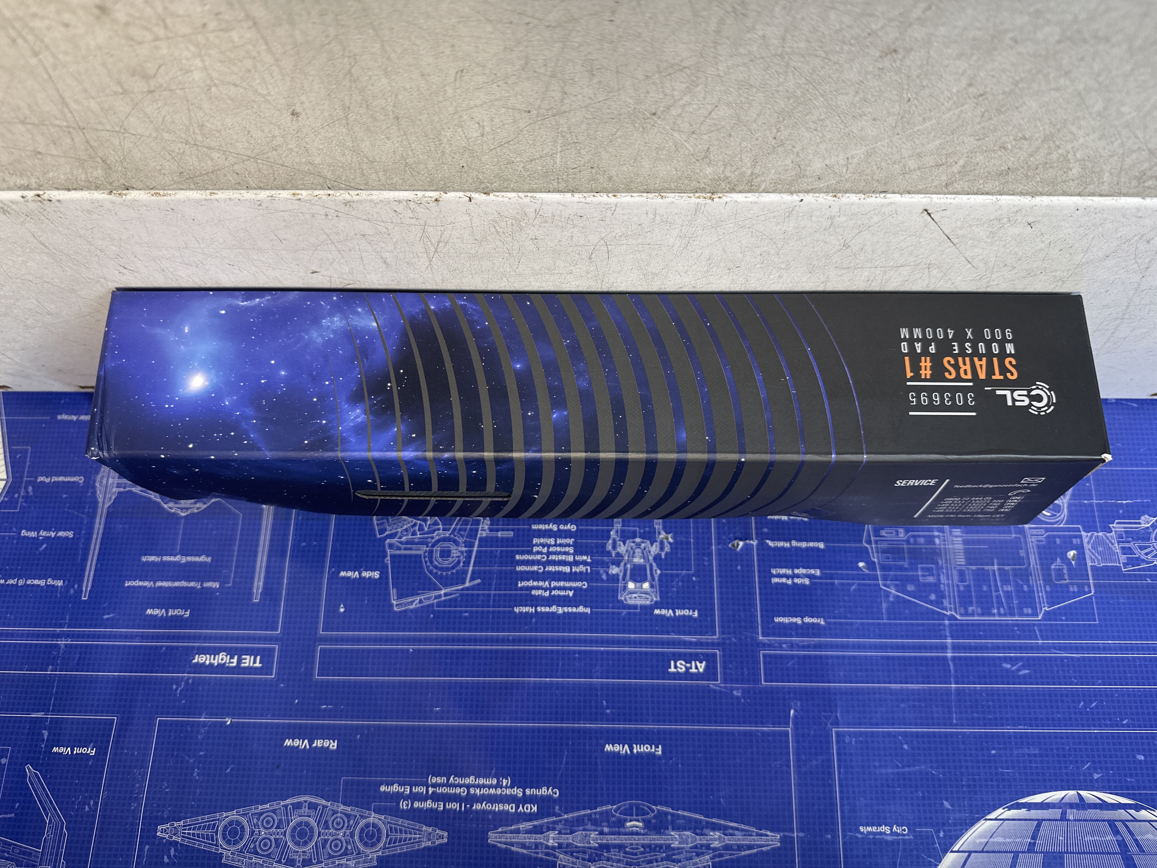 Tapis de souris RGB CSL Stars 900 x 400 mm
