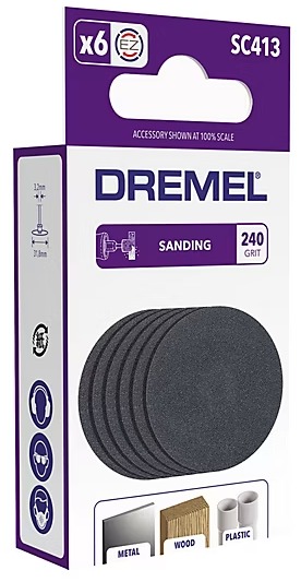 Dremel SC413 disques abrasifs EZ SpeedClic grain 240 x6