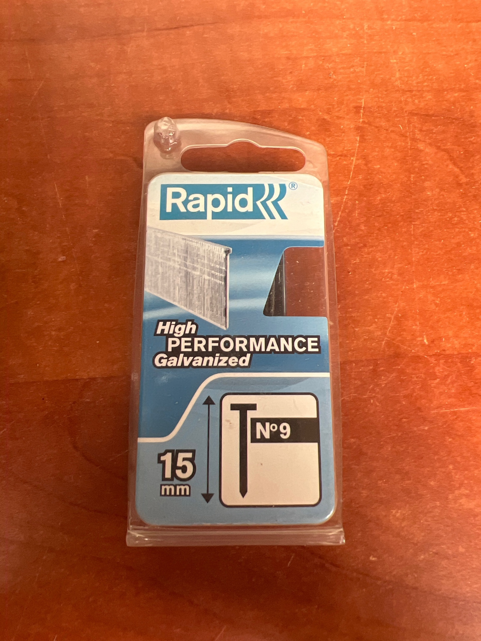 Rapid N°9 Clous en T 15 mm galvanisés High Performance