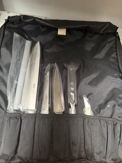 Set de couteaux professionnels avec housse de transport